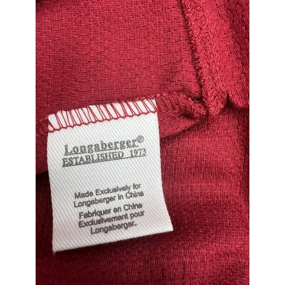 🧺 Longaberger Large Twist Basket Liner Only – Paprika – NIP‎ 🌶️